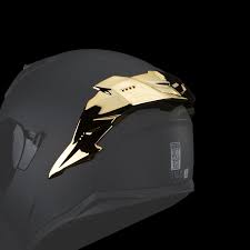 SPOILER/ALERON DORADO PARA CASCO OBSIDIAN